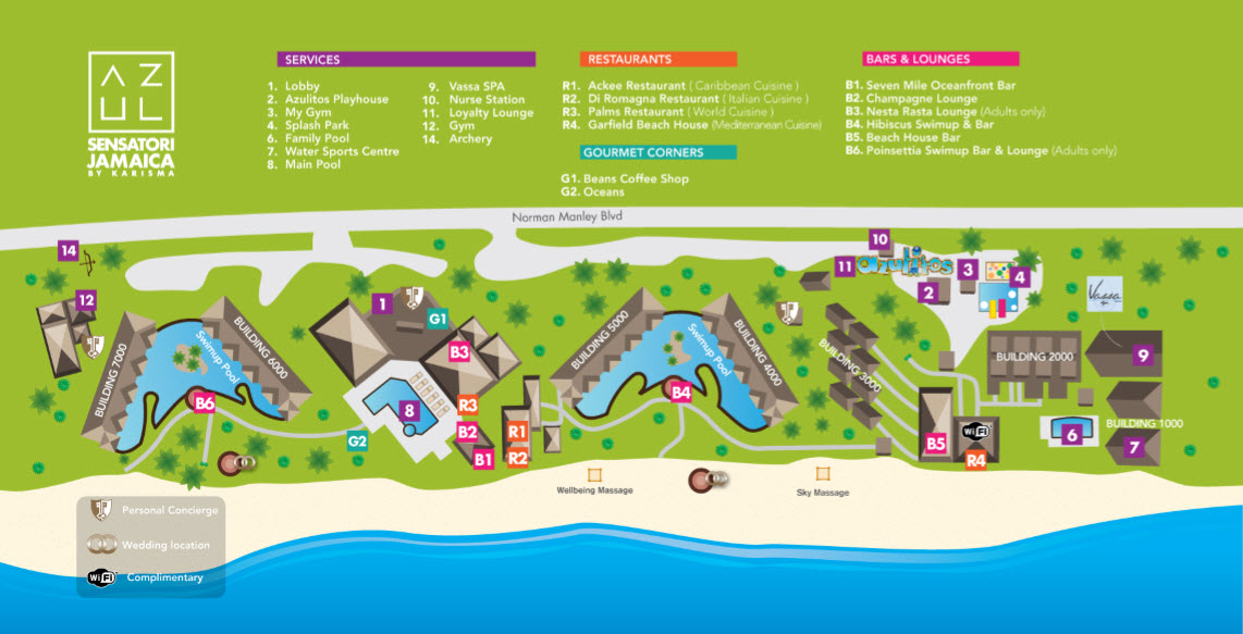 Want a Sensatori Jamaica resort map? | Sunset Travel Inc.